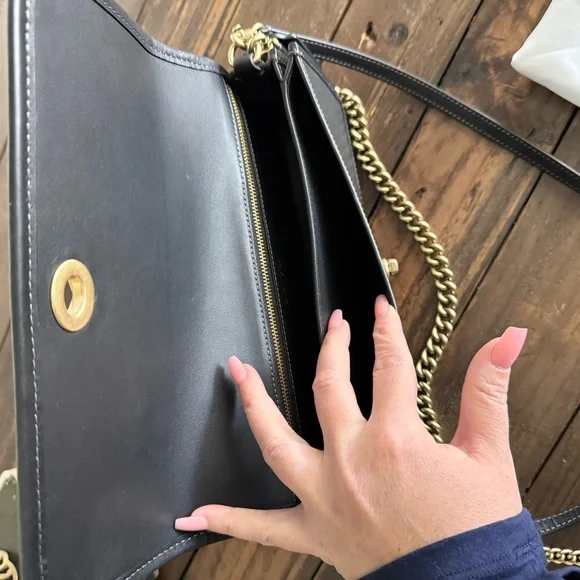 The Coach Originals Dinky 1974 Gold Chain Strap Shoulder Bag With Extra Strap - Picture 7 of 10